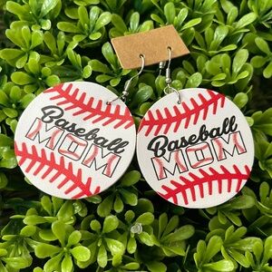 Baseball Mom earrings